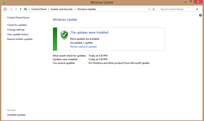Windows Update Success